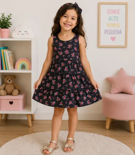 VESTIDO INFANTIL TAM 6 ANOS