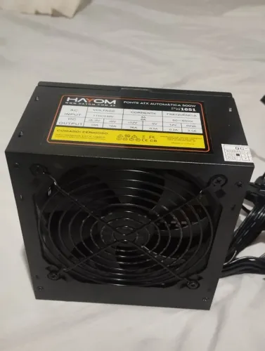 Fonte ATX Automática 500W P1651 (com cabo fonte)