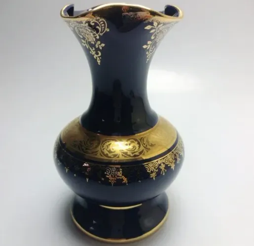 LIMOGES - VASO VINTAGE DE PORCELANA FRANCESA