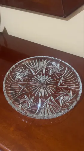 Prato de bolo de cristal