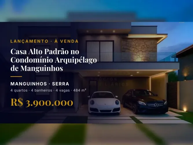 Oportunidade única: casa com 4 suítes em Manguinhos, Serra/ES