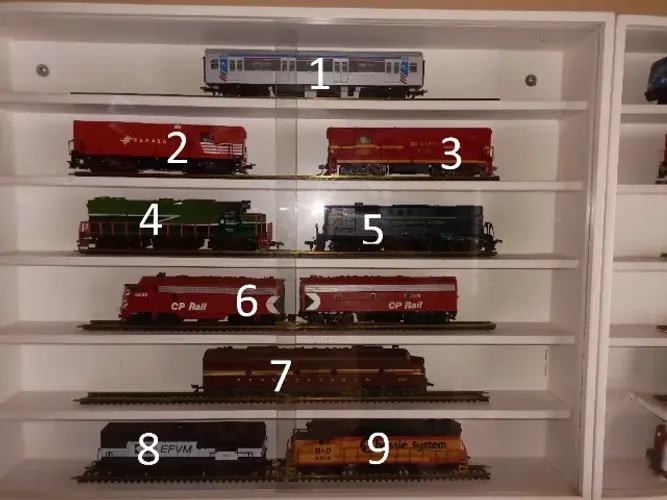 Coleção de locomotivas escala HO, vendo separadas tbm
