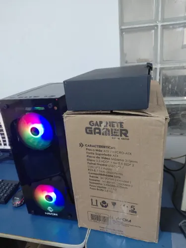 Cpu - Pc Gamer i5 7500 Ssd 480 Ram 16Gb Rx 580 8Gb Zerado