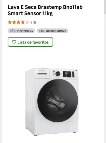 Lava e Seca Lacrada Brastemp