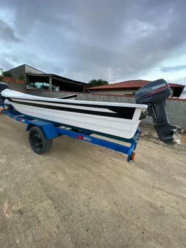 Barco +motor yamaha 2014+ carreta rodoviaria 