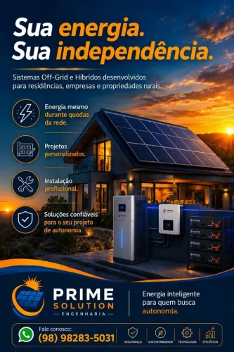 Pacote fechado INVERSOR HÍBRIDO GROWATT ENERGIA SOLAR