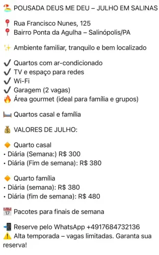 Férias em Salinas