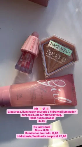Maquiagens kit + iluminador corporal