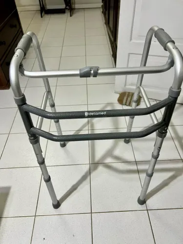 Andador Alumínio Dobrável Altura Ajustável