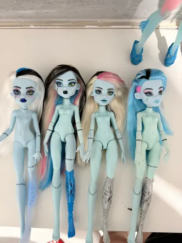 Lote 4 sucatas Monster High G3 Frankie
