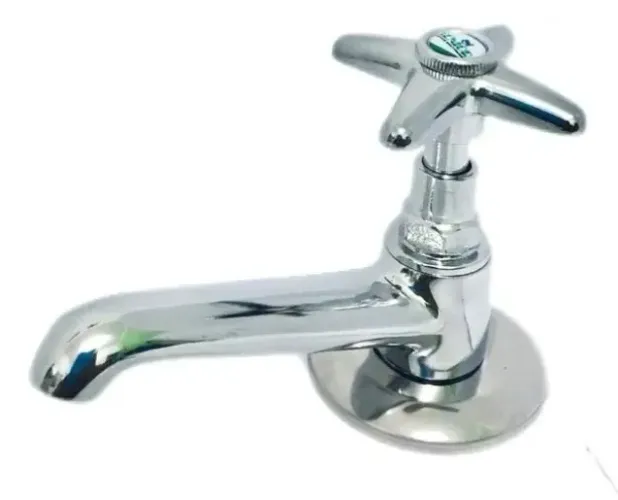 Torneira de Mesa modelo 1193 Lavatório C- 23 Metal Prateado