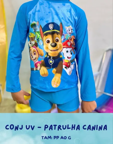 Conjunto Uv infantil menino e menina