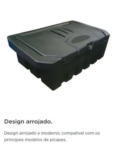 Baú de caçamba 200 litros uso geral