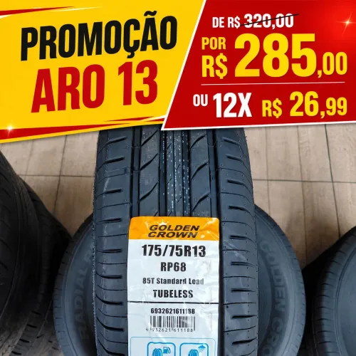 Pneus Aro 13 NOVOS SEM USO!