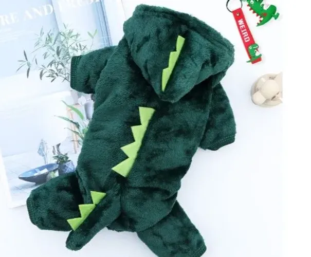 Roupa de Dinossauro para Pet (Nova)