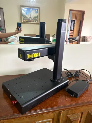 Gravador laser fiber 25W compacto EM-Smart