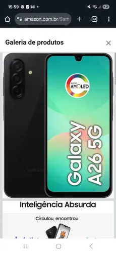 Samsung A26 c nota no valor de 1600