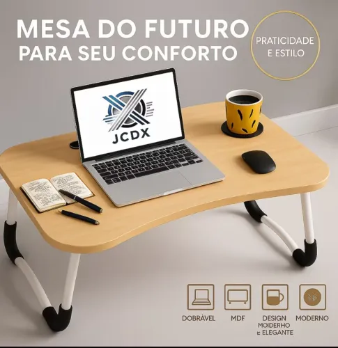 Mesa dobrável de cama pra notebook 