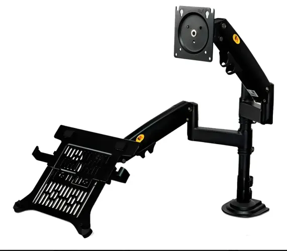 Kit Suporte Articulado H180 P/ Monitor E Bandeja Laptop Fp2