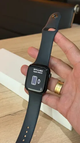 Apple Watch Series 7 45mm Midnight - Loja física! Com 3 meses de garantia!