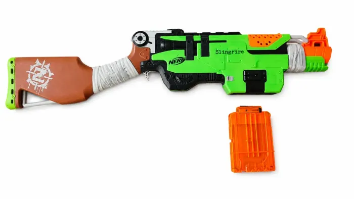 Nerf Zombie Strike SlingFire danificada