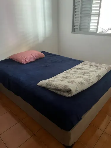 Cama e colchão box casal 