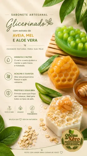 Sabonete Vegetal Glicerinado