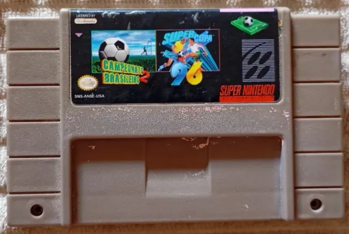 Cartucho Super Nintendo Campeonato Brasileiro 2 Super Copa 96 Paralelo
