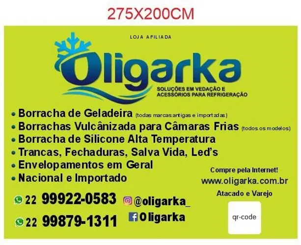 Borrachas para geladeira e acessórios de refrigeração 
