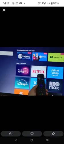Tv 50 polegadas Roku smart semi nova