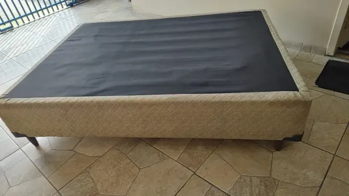 Cama box casal com colchão gazin