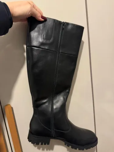 Bota Morena Rosa Couro Preta Tam. 39 - Elegante e Confortável