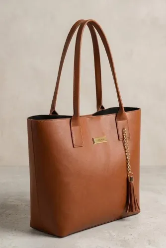 Bolsa Feminina Caramelo Grande - Elegante e Espaçosa
