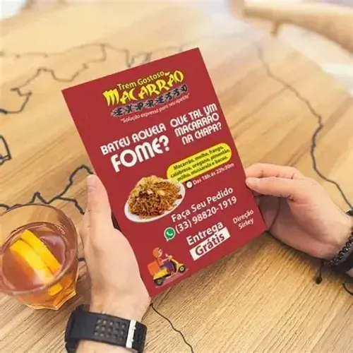 Super promoção! 10.000 panfletos 15x21 cm frente e verso