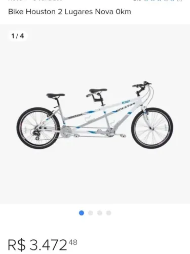 Vendo essa bicicleta com dois lugares 