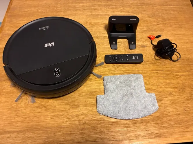 Robô Aspirador WAP Robot W310 3 em 1 (Bivolt) - Completo com Base e Controle