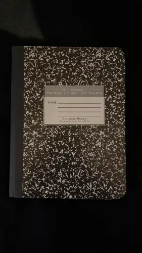 caderno americano composition book com 100 folhas com capa marmorizada. made in usa