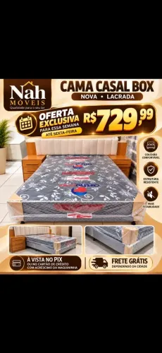Vendo cama box casal nova preço imperdível!!