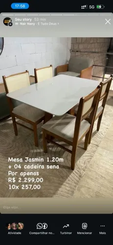 Mesa de Jantar 1,20m