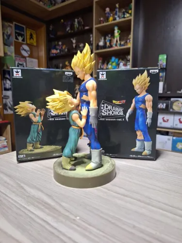 Duas action figure que se completam trunks e vegeta 