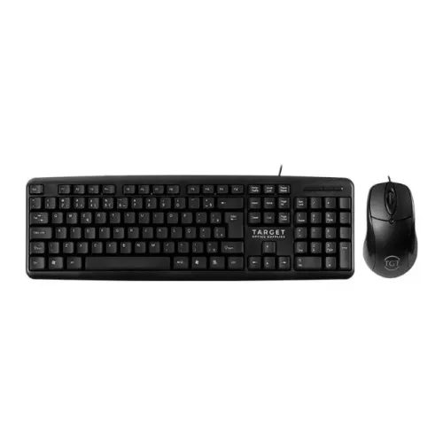 Kit Teclado e Mouse com Fio TGT Novo Preto