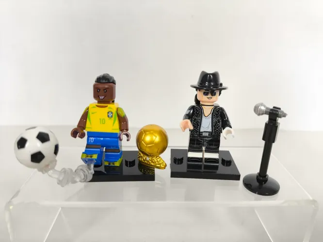 Minifigures Ronaldinho e Michael Jackson 