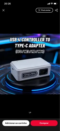 ADAPTADOR DE CONTROLE DE NES MEGA SNES PARA MISTER FPGA