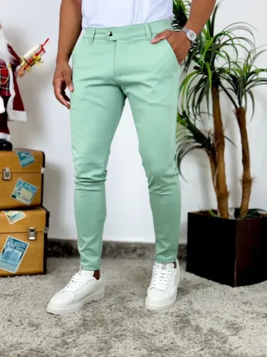 Calça verde alfaiataria 