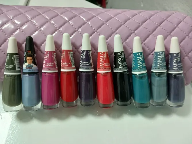 10 esmaltes Impala (Novos) por R$ 40,00