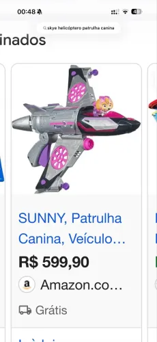 Brinquedo da skye patrulha canina 