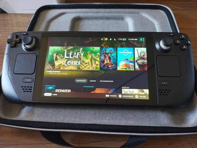 Steam Deck 256GB Valve na Garantia, Pouco Uso