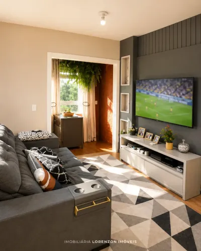 Apartamento de 2 dormitórios à venda no Parque das Torres, Mobiliado, com sacada e churras