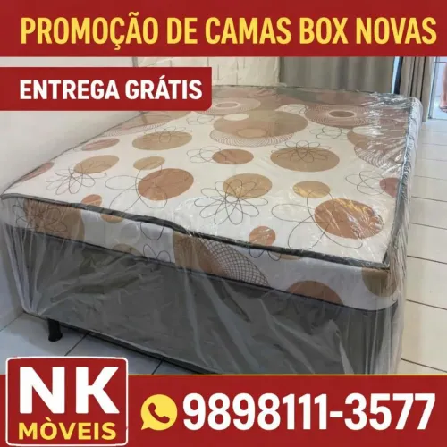 Camas box de casal molas ensacadas novas na promoção, ENTREGO HOJE!!!