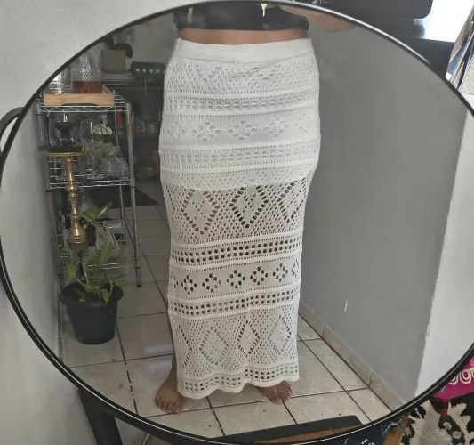 Saia longa de tricô 